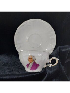 Cup Saucer Demitasse Geroge Washington Royal Heidelberg Winterling Made Germany